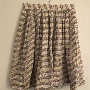 Barneys New York cotton skirt, cute street pattern